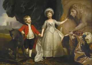 Portrait of of Prince William, Duke of Gloucester and Edinburgh, with His Sister, Princess Sophia