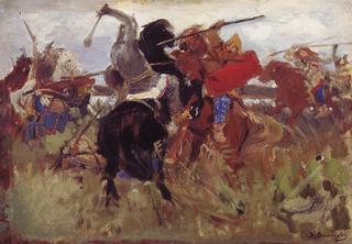 The Battle of Scythians and Slavs (study)