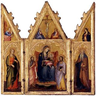 Madonna and Child with Saints (Triptych)