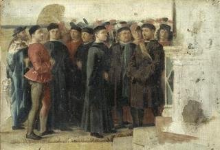 Detail from Return of the Ambassadors (after Vittore Carpaccio)