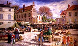 Market Place at Pontoise