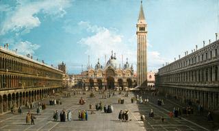 Venice, a View of Piazza San Marco Looking East towards the Basilica