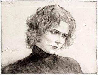 女演员埃利·格兰·尼斯卡的肖像