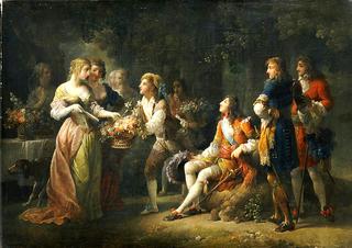 Louis XIV of France Declaring his Love for Louise de la Vallière in the Bois de Vincennes
