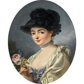 Portrait of a Woman with a Flower
