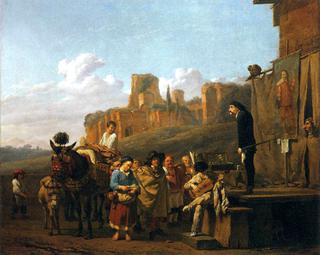 A Party of Charlatans in an Italian Landscape
