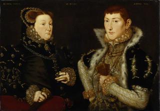 玛丽·内维尔达克雷夫人和格雷戈里·费恩斯第十任达克雷男爵
