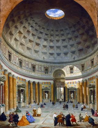 The interior of the Pantheon (Rome)