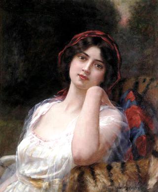 A Girl with Rose