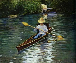 Canoe on the Yerres River