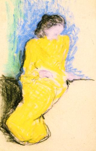 Seated Woman in a Yellow Dress, Marie Vuillard
