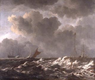 荷兰沿海的暴风雨