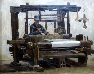 Weaver at the Loom (from Front)