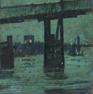 Old Battersea Bridge at Night