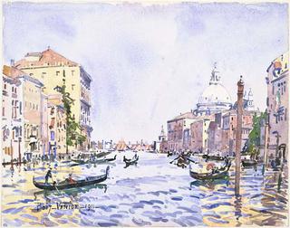威尼斯，下午在大运河上