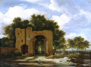 A Ruined Castle Gateway, Possibly The Archway of Huis ter Kleef