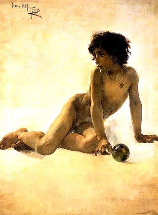Nude with Ball