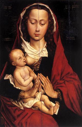 Virgin and Infant (left wing of Laurent Froimont Dyptych)