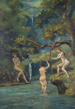 Three Nymphs Bathing