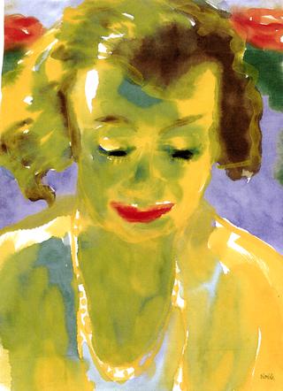 Portrait of a Woman (Yellow and Green)