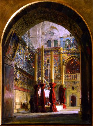 Church of the Holy Sepulcher, Interior (study)