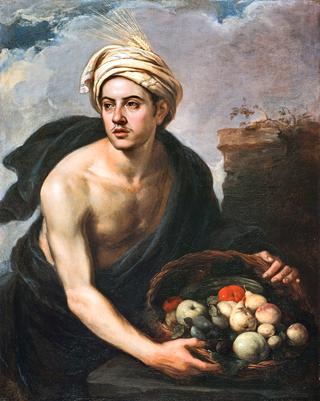Young Man with a Basket of Fruit (Personification of Summer)