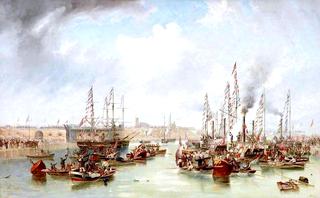 1850年6月20日桑德兰南港的启用