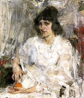Woman with an Orange