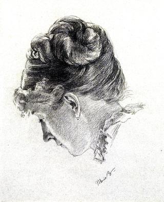 Woman's Head from the Right
