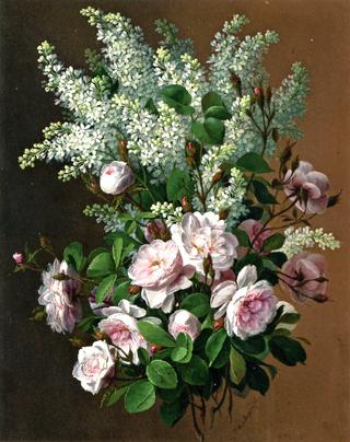 Still Life with Roses and Lilacs