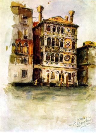 Venice. Palazzo on the Canale Grande