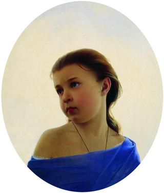 艺术家女儿娜塔莉亚的肖像