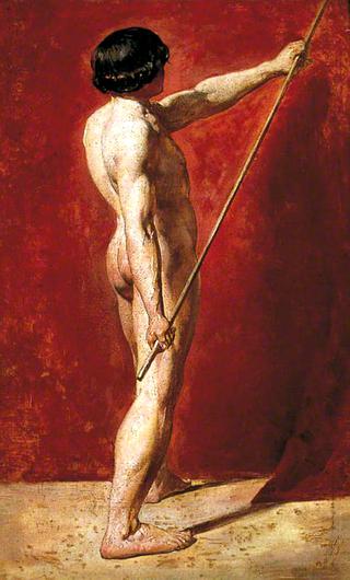 Male Nude with Staff
