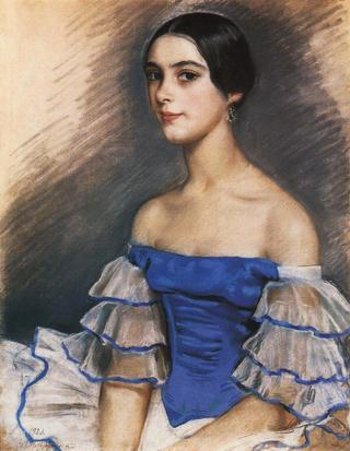 Portrait of N. Geidenreich in Blue