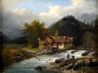 Watermill on the mountain stream