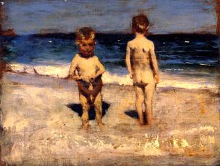 Two Boys on a Beach, Naples