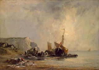 Boats near the Shore of Normandy