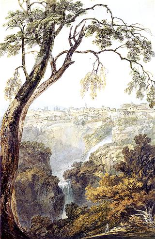 罗马附近蒂沃利的阿尼奥瀑布（可能是在J.R.科岑斯之后）