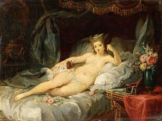 Naked Woman Reclining on a Bed