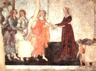 Venus and the Graces Offering Gifts to a Young Girl
