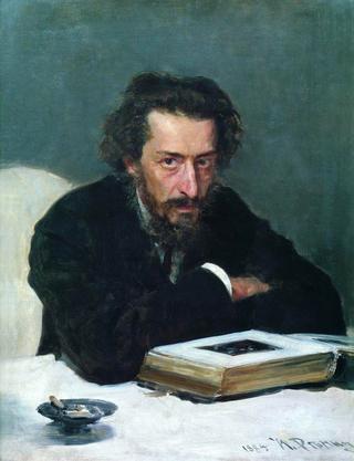 作曲家兼记者帕维尔·伊万诺维奇·布拉姆伯格的肖像。