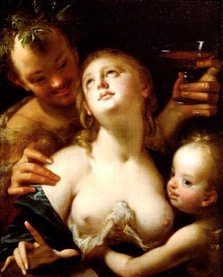 Bacchus, Venus and Amor