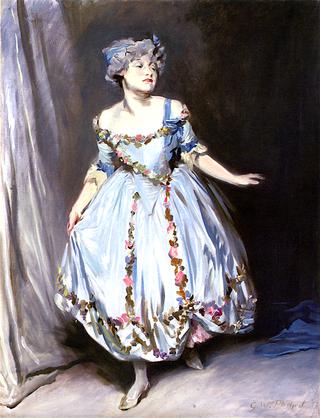 Portrait Sketch of Mrs. Emile Mond Dressed for the Chelsea Arts Club Ball