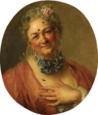 皮埃尔·德·杰利奥特肖像（1713-1797），扮演普拉蒂亚女神的角色