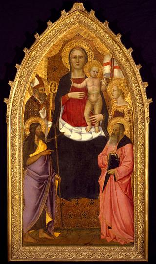 圣母子与圣徒泽诺比乌斯、施洗约翰和福音传道者约翰一起登基