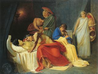 阿喀琉斯与帕特洛克勒斯的身体