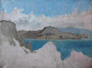 View of Cape Campanella and the Isle of Sirenes, Morning