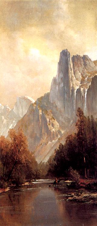 Half-Dome and the Bridal Veil Fall