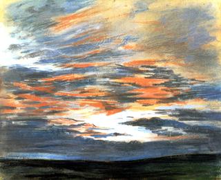 Study of the Sky at Sunset