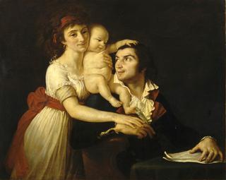 Camille Desmoulins, his Wife and their Son